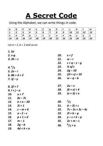 To understand a secret code .